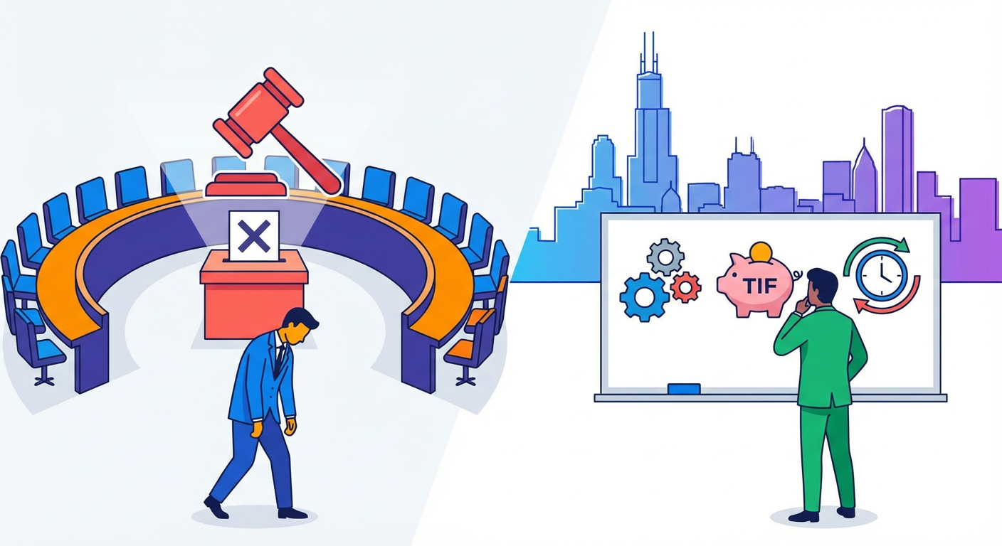 Illustration for Chicago's Budget Battle: How Mayor Johnson's Property Tax Reversal Became a Political Reckoning